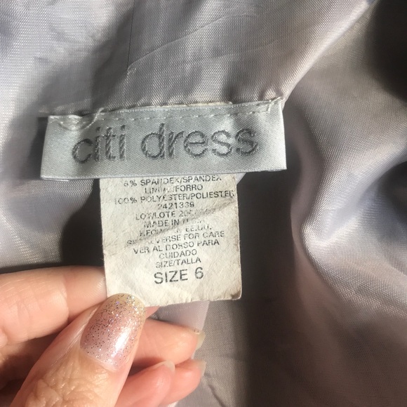 Vintage Y2K Black Pinstripe Blazer Jacket 2 Button Front Size 6 - Picture 11 of 13